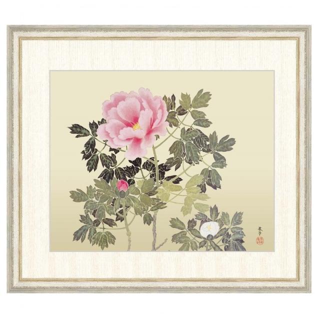 日本の名画 菱田春草 牡丹（ぼたん） F8 [g4-bn167-F8] インテリア