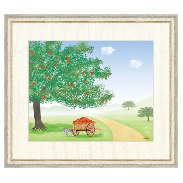 インテリアアート 鈴木 みこと（すずき みこと） りんごの木 F8 [g4-cm001-F8] インテリアの通販は 18,000円