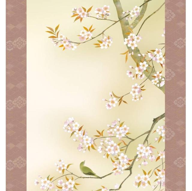 掛軸 [花鳥画]春夏秋冬四幅揃セット 【四季彩艶】 [尺五] [緒方葉水] [KZ2A6-33SET](代引き不可)_3