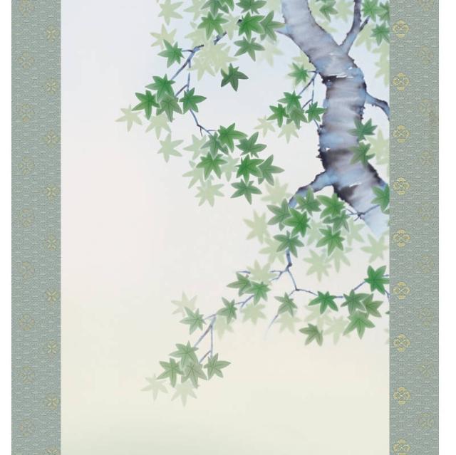 掛軸 [花鳥画]春夏秋冬四幅揃セット 【四季彩艶】 [尺五] [緒方葉水] [KZ2A6-33SET](代引き不可)_6
