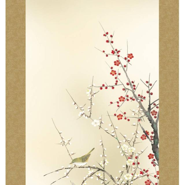 掛軸 [花鳥画]春夏秋冬四幅揃セット 【四季奏歓】 [尺五] [田村竹世] [KZ2A6-34SET](代引き不可)_3