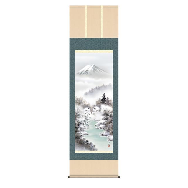 掛け軸　「富士山水」 掛け軸 掛軸 富士山水 川島正行 (真作・新品) : 掛け軸の専門店 香遊