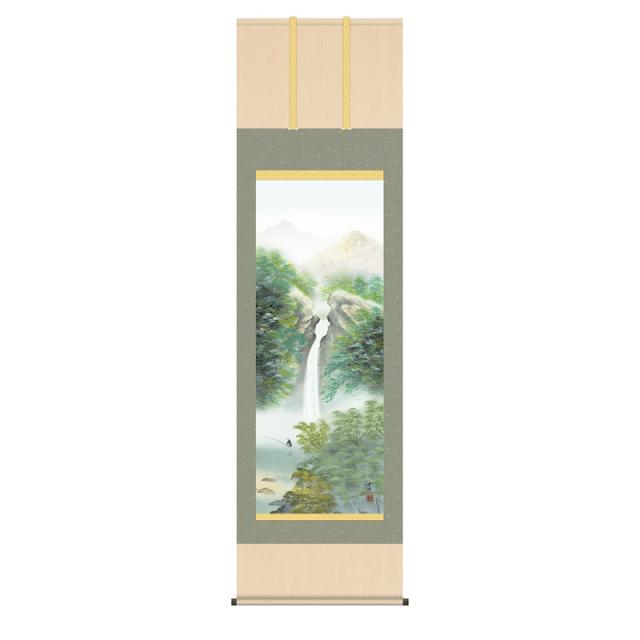 掛軸 [山水画]夏掛け 【清風情景】 [尺五] [小林秀峰] [KZ2B4-26B](代引き不可)