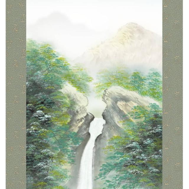 掛軸 [山水画]春夏秋冬四幅揃セット 【四季情景】 [尺五] [小林秀峰] [KZ2B4-26SET](代引き不可)_5
