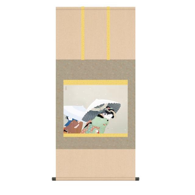 掛軸 [上村松園] 【牡丹雪】 [尺五] [KZ2G9-026](代引き不可)