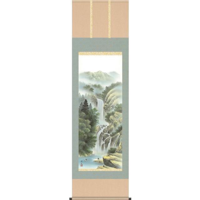 [掛軸][四季賞翫・夏]伊藤渓山[尺五][山水画の掛軸][H29B4-01B]【代引き不可】