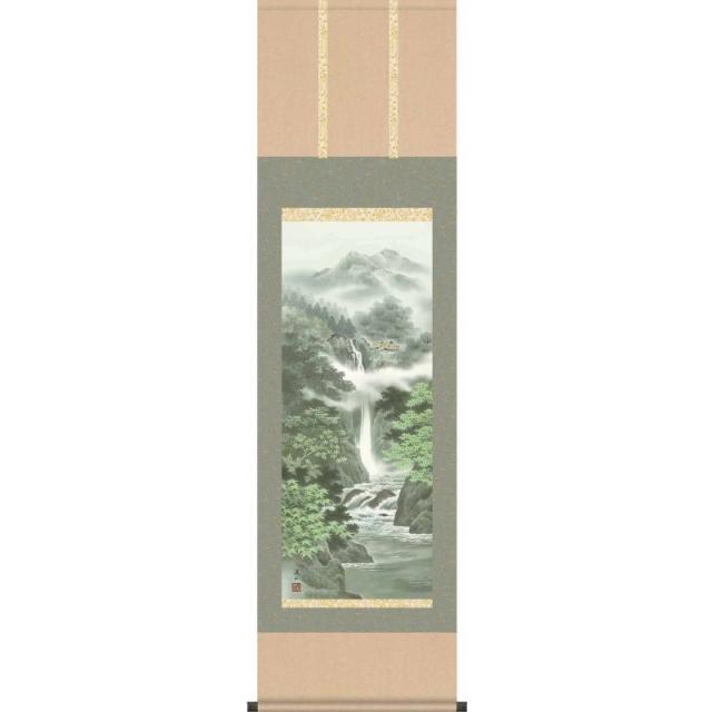 [掛軸][清風水明]伊藤渓山[尺三][山水画の掛軸][H29MB1-N026]【代引き不可】