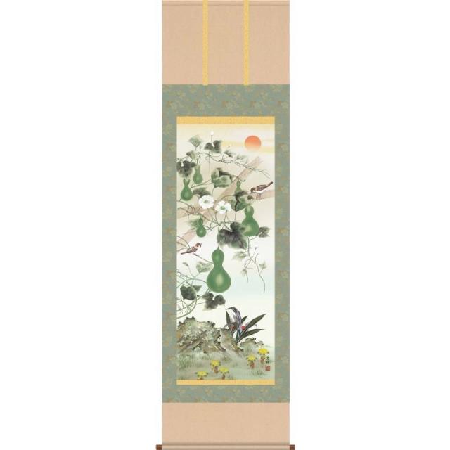 [掛軸][六瓢息災福寿]井原蒼竹[尺三][開運の掛軸][H29D5-064-3]【代引き不可】
