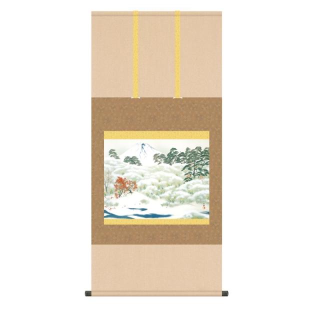 掛軸 横山大観 霊峰四趣・秋 (れいほうよんしゅ・あき) 尺五 (KZ3G9-009) (代引き不可)