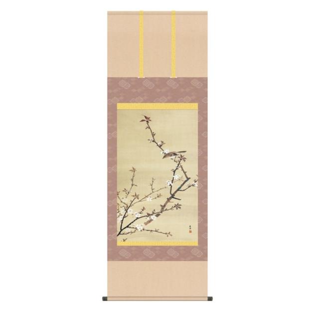 掛軸 円山応挙 桜小禽図 (さくらしょうきんず) 尺五 (KZ3G9-105) (代引き不可)の通販は