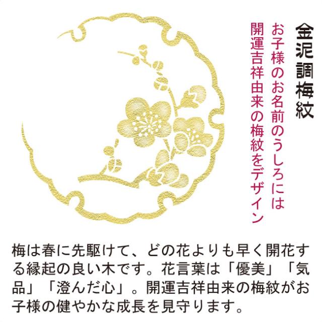 モダン友禅 名入掛軸 桃の節句 純金襴緞子 金紋入り・蝶々（ピンク） 名前・生年月日入り 専用スタンド付 小 （YTG-033） 和モダン名前掛軸【代引き不可】_2
