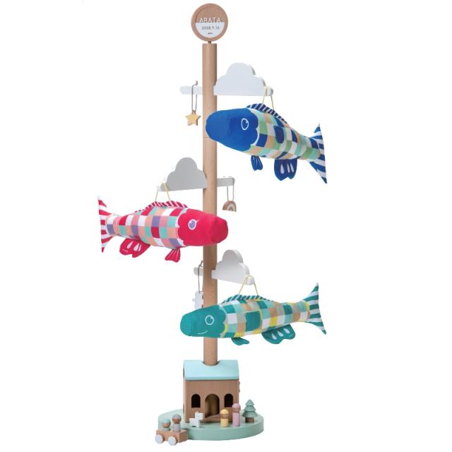 徳永 室内用 鯉のぼり さわってあそべる puca プーカのいえ 高さ120cm