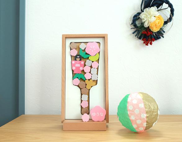 徳永 羽子板 puca プーカのはごいた HAGOITA 幅150mm 木製 （620-231