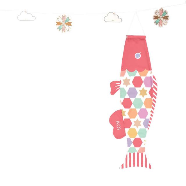 徳永 室内用 鯉のぼり えらべるたのしさ puca プーカ&ガーランド ほし ピンク L　1m（600-975/600-958） 日本の伝統文化 こいのぼり 端午の節句