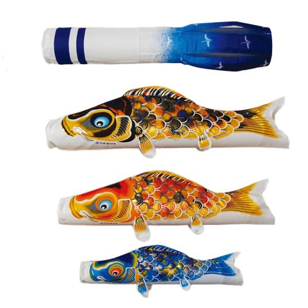 徳永 鯉のぼり 室内用 吊るし飾り鯉のぼり 1m鯉3匹 京錦 京鶴吹流し 日本の伝統文化 こいのぼり