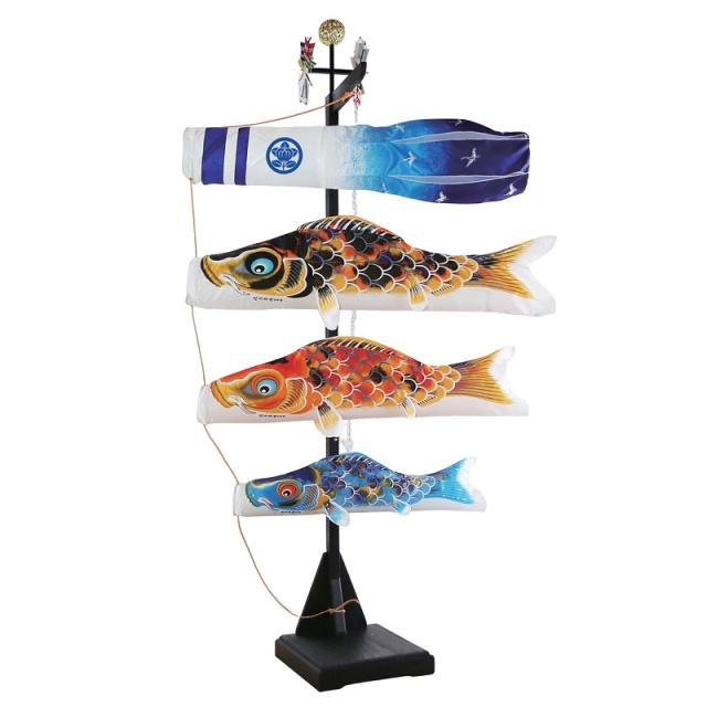 希少]鯉のぼり 室内用 室内飾り鯉のぼり 1m 鯉3匹京錦 日本の伝統文化