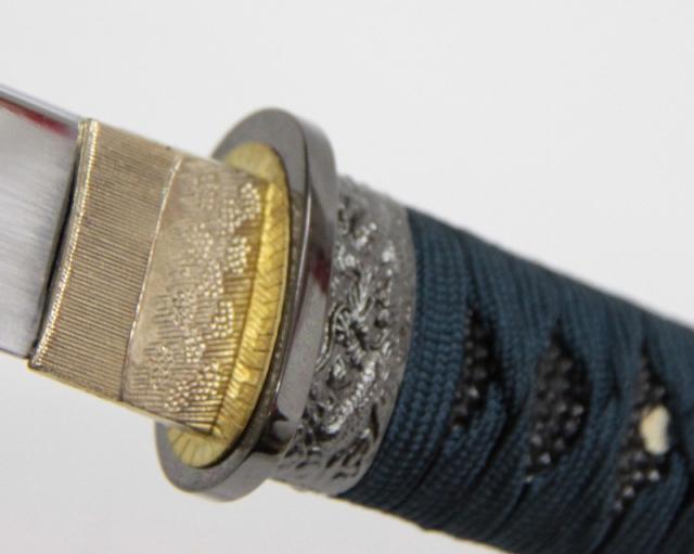 模造刀 戦国シリーズ 姫鶴 一文字 紫 上杉家宝刀 小刀 刃紋入り刀身