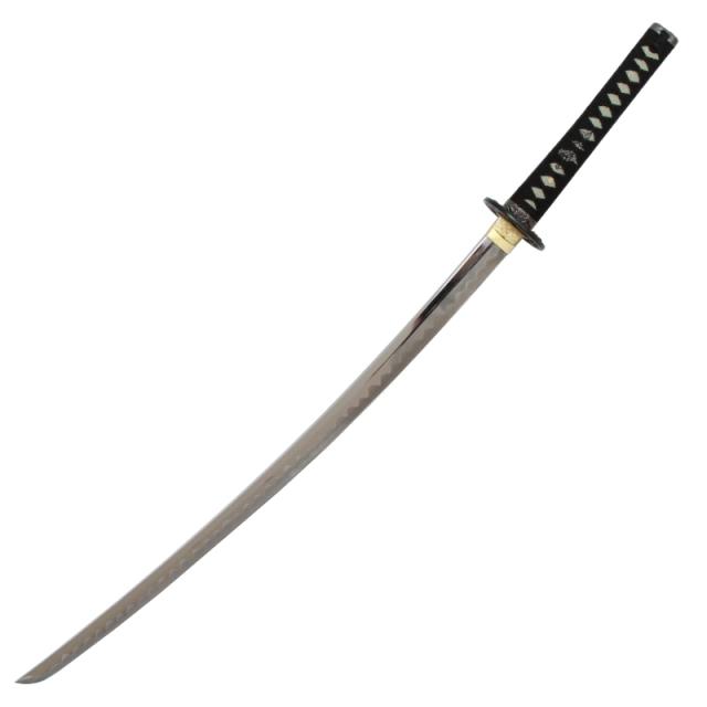 模造刀 石目シリーズ 赤石目 大刀 刃紋入り刀身 メッキ合金[neu041l] 美術刀剣（代引き不可）_1