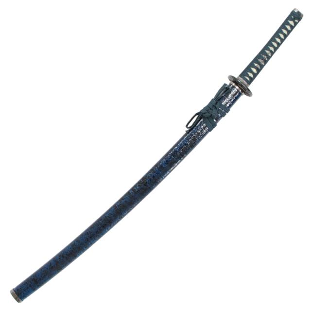 模造刀 柳生シリーズ 柳生 掛け台・刀袋付 大刀 刃紋入り刀身 メッキ