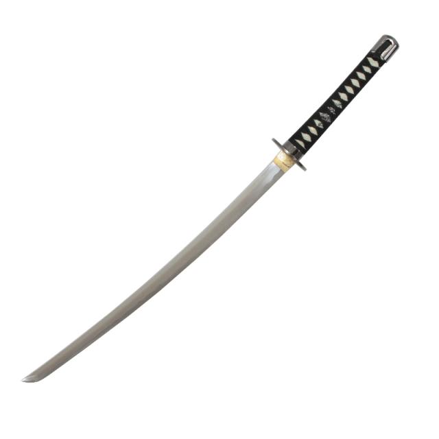 模造刀 特別シリーズ 紋次郎 中刀 刃紋入り刀身 メッキ合金[neu122] 美術刀剣（代引き不可）_1