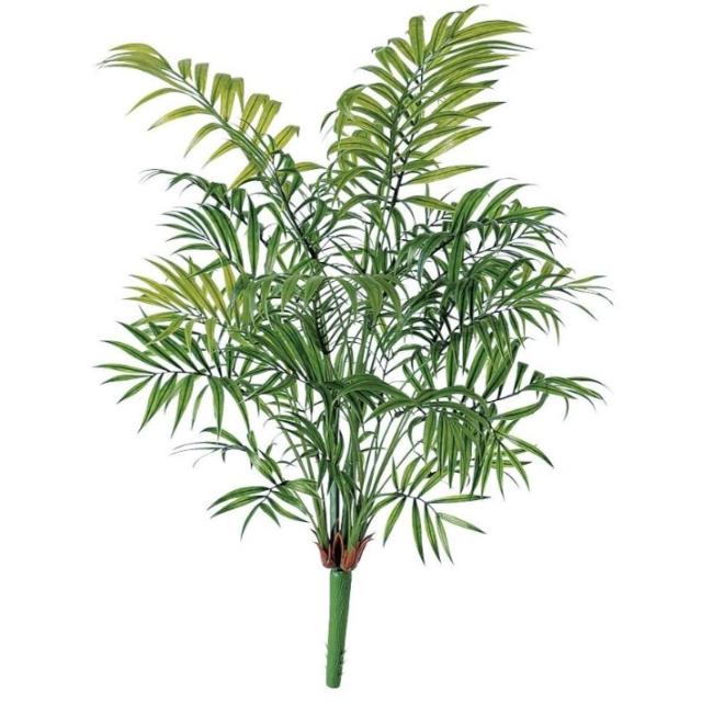 人工観葉植物 テーブルヤシ PE ブッシュ 長さ50cm （P134-91688) （代引き不可） インテリアグリーン フェイクグリーン