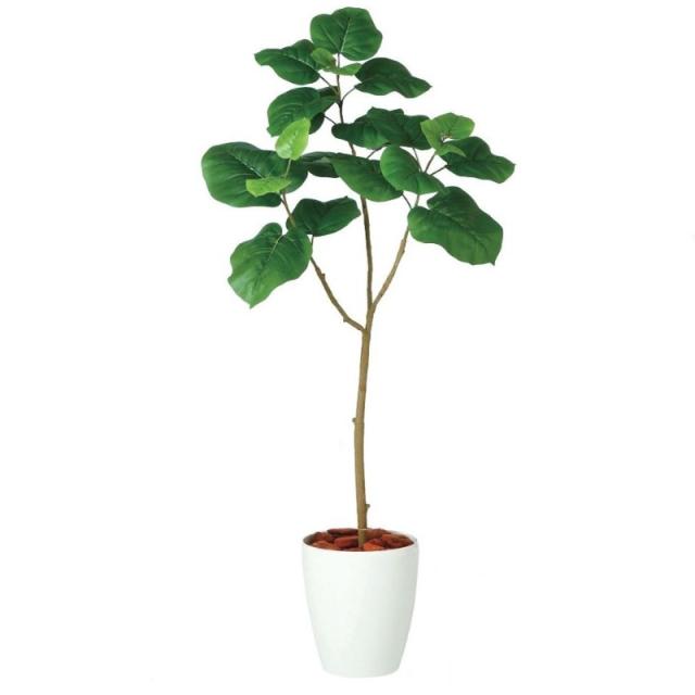 人工観葉植物 ウンベラータ FST 120 ポット付き 高さ120cm （P43-98917) （代引き不可） インテリアグリーン フェイクグリーン