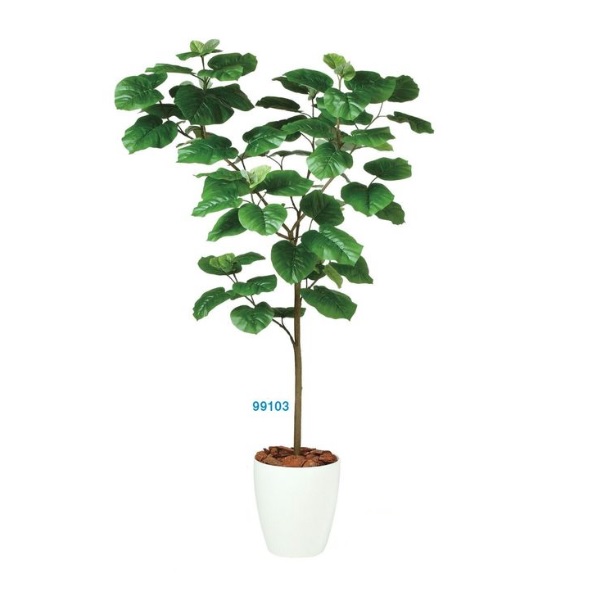 人工観葉植物 ウンベラータ FST 150 ポット付き 高さ150cm （P42-99103) （代引き不可） インテリアグリーン フェイクグリーン