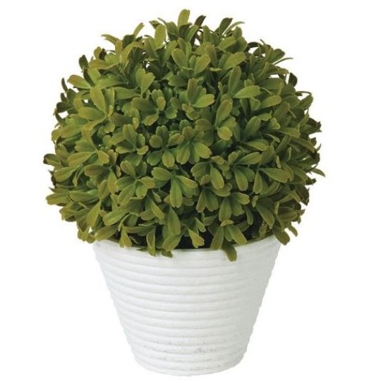人工観葉植物 萌ボールポット ポット付き 高さ27cm （P113-99196) （代引き不可） インテリアグリーン フェイクグリーン