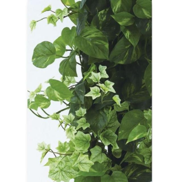 人工観葉植物 MIX ヘゴ グリーン/ライム 90 Pole style ポット付き 高さ90cm （P70-99303) （代引き不可） インテリアグリーン フェイクグリーン_1