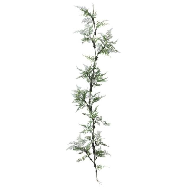 人工観葉植物 ミックスファン ガーランド 長さ180cm （P25-99486) （代引き不可） インテリアグリーン フェイクグリーン