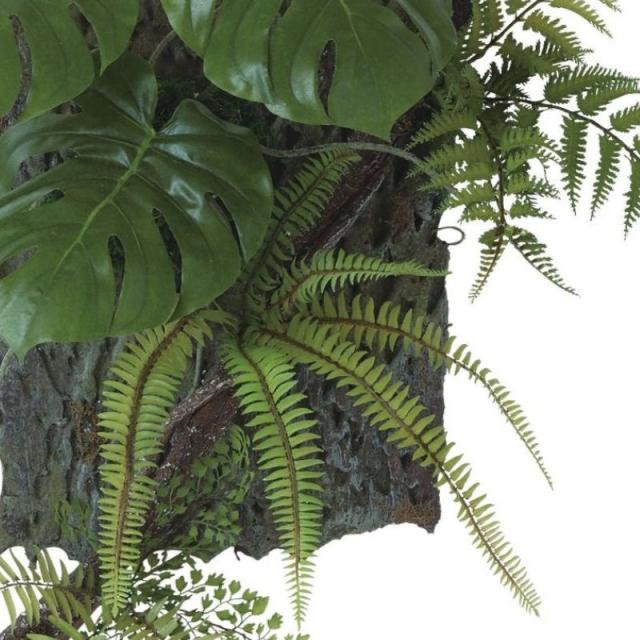 人工観葉植物 モンステラ デコ ウォールハンキング 高さ60cm （P23-99558) （代引き不可） インテリアグリーン フェイクグリーン_1