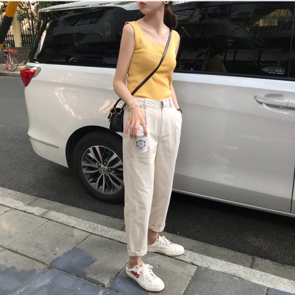 テーパード ワイドパンツ レディース 夏 アンクルパンツ マニッシュ カジュアル パンツ コットン パンツ 19 夏 レディース パンツの通販はau Pay マーケット Vestito