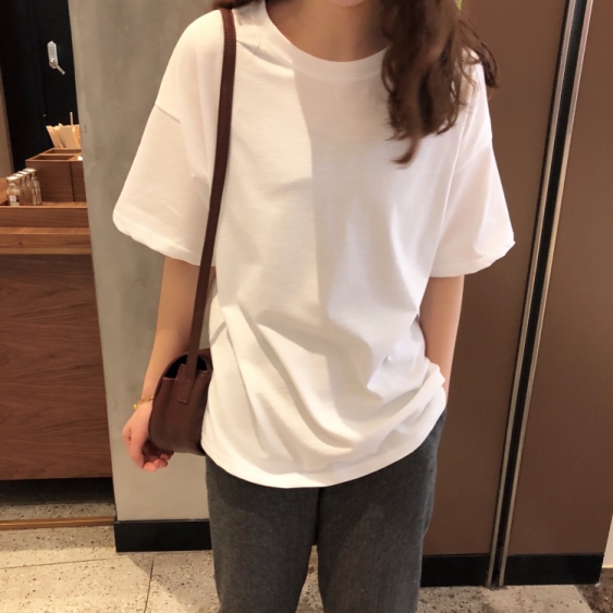 ゆるｔ ビッグ Tシャツ レディース ドロップショルダー 半袖 カジュアル シンプル ベーシック 無地 丸首 夏 コーデ ヘビロテ コットンの通販はau Pay マーケット Vestito