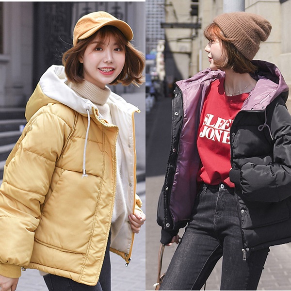 ダウンジャケット レディース 韓国 ファッション 秋服 レディース 秋冬 アウター フードダウン 中綿 ジャケット ショート くすみカラー の通販はau Pay マーケット Vestito