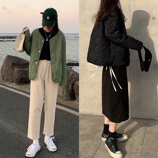 ノーカラー ボアジャケット レディース リバーシブルジャケット ボアインナー ジャケット 冬服 レディース キルティング ジャケット リバの通販はau Pay マーケット Vestito