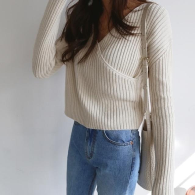 秋 ニットレディース Vネック カシュクール ニット 秋服 レディース 韓国 ファッション レディース ニット トップス レディース 可愛い の通販はau Pay マーケット Vestito