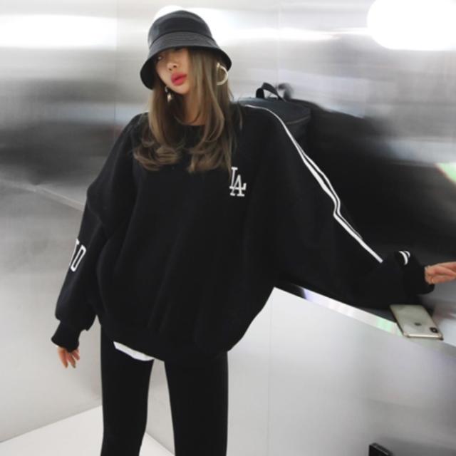 スウェット セットアップ レディース ジャージ 韓国 ファッション ストリート 秋服 レディース ビッグ ロゴ トレーナー レギンスパンツ の通販はau Pay マーケット Vestito