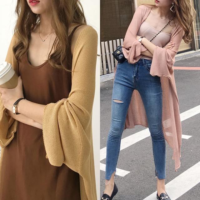 夏服 レディース ロングカーディガン 韓国 ファッション レディース 夏ニット カーディガン メッシュ 薄手 羽織りカーディガン 夏 レディの通販はau Pay マーケット Vestito
