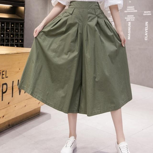 キュロットスカート 夏服 レディース フレア パンツ スカート 韓国 ファッション レディース ワイドパンツ 夏 ボトム ハイウェスト ウエの通販はau Pay マーケット Vestito
