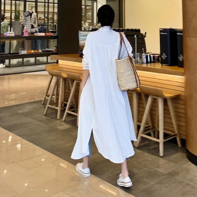 ロングシャツカーディガン 韓国 ファッション 夏服 レディース 夏 ロングカーディガン 白 ロングシャツ 羽織り シャツカーディガン 夏物 の通販はau Pay マーケット Vestito
