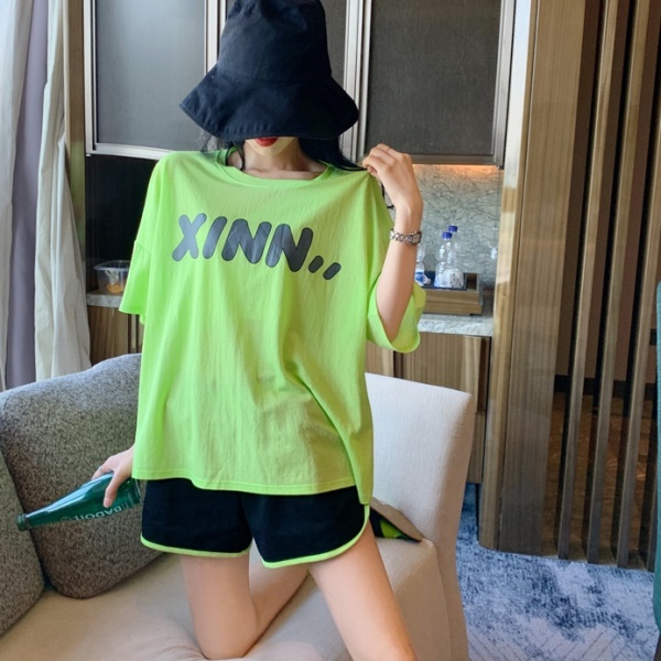 ｔシャツ セットアップ 夏 レディース ショートパンツ ロゴｔシャツ 上下セット 韓国 ファッション レディース スポーツウェア ジム ウェの通販はau Pay マーケット Vestito