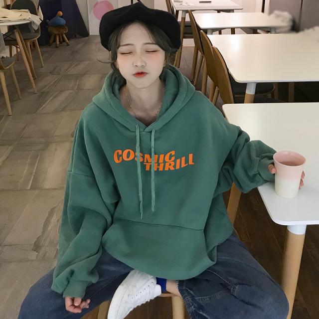 ロゴ パーカー レディース 冬 韓国 ファッション レディース ビッグパーカー プルオーバー 裏起毛 スウェット パーカー ビッグシルエットの通販はau Pay マーケット Vestito