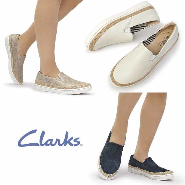 clarks スリッポン 麻 スエード 革 geocoach.co.jp