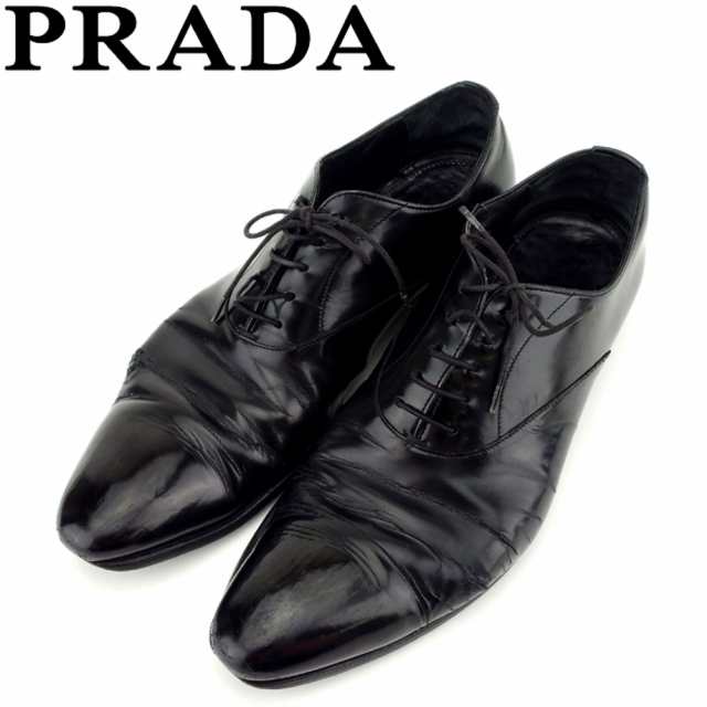 プラダ PRADA シューズ ビジネス 靴 メンズ ストレートチップ 【中古】 C3435｜au PAY マーケット