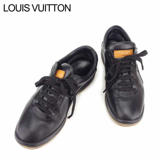 ラスト1点】 ルイ ヴィトン スニーカー シューズ 靴 #37 ブラック 
