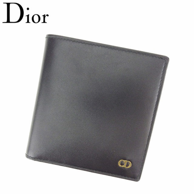 ディオール Dior 二つ折り 財布 小物 財布 サイフ メンズ CDマーク 【中古】 T8613｜au PAY マーケット