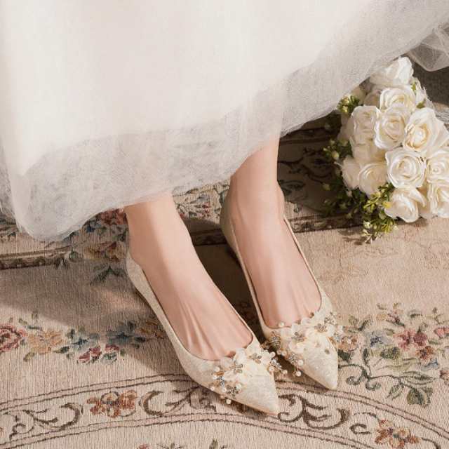 走れる パンプス 中華風 ポインテッドトゥ 大きいサイズ 小さいサイズ 美脚パンプス 5cmヒール 結婚式 卒業式 入学式 パーティー レディースパンプス 婦人靴 ミドルヒール 歩きやすい 幅広 シューズ 靴 JITIFAの通販は