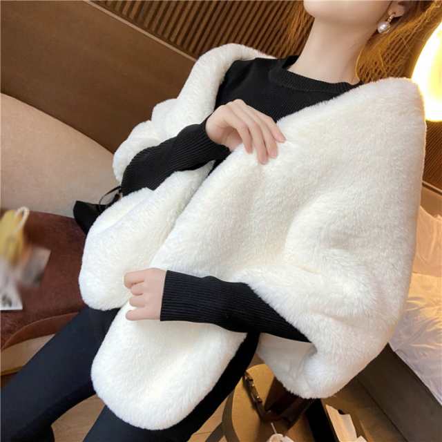 ショール レディース 厚手 ストール ファー 暖かい フェイクファー 冬 ボレロ 結婚式 パーティー ウェディング 成人式 クリスマス 結婚式 パーティー 上品 ゆったり 大判 秋 冬 フリーサイズ 暖かい ファッション 毛皮 風 ケープ JITIFAの通販は