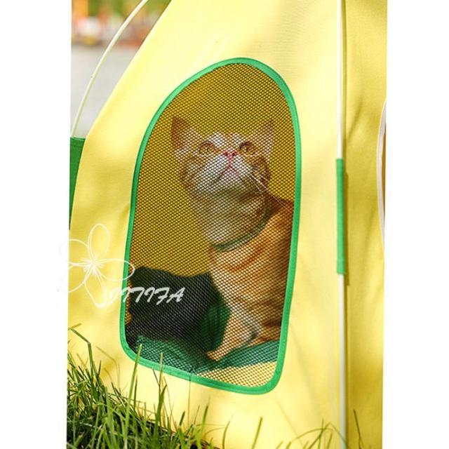ペットテント 室内 室外 犬 テント ベッド 猫 テント 折りたたみ 組み立て簡単 ペットベッド 猫 犬 ベッド 可愛い お姫様風 ドーム型ペットハウス メッシュの窓付き 両面用クッション 猫用 犬用 四季通用 ピンク JITIFA サークル・ケージ・ゲート・犬小屋