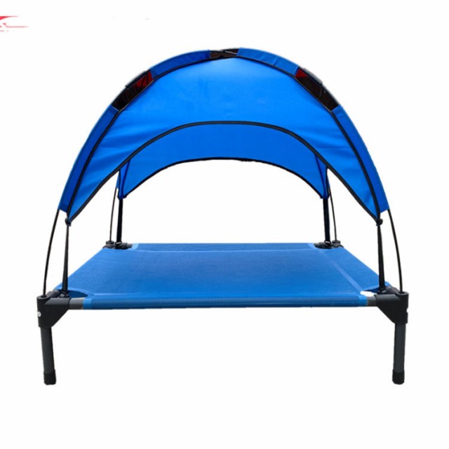 ペットベッド ペット用ベッド メッシュ ベッド Ｌ 脚付き コット テント付き 夏 夏用 屋内 屋外 小型犬 犬 猫 アウトドア キャンプ 涼しい 日除け 熱中症対策 通気性 猫用 マット ペット用品 ペットグッズ ペットコット キャンプ 日除け 屋根付き 夏用 猫 アウトドア